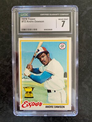 1978 Topps #72 Andre Dawson - Graded & Encapsulated NM (7)