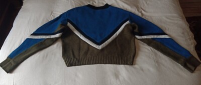 Pull Débardeur ZADIG & VOLTAIRE En Laine Mérinos Bleu 'Sunshine' - Taille M, Occasion Très Bon état