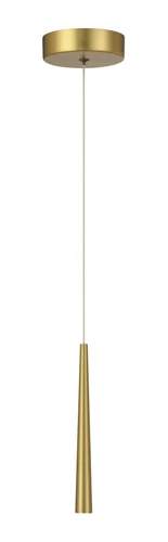 George Kovacs Stretch LED Mini Pendant, Soft Brass - Picture 2 of 4