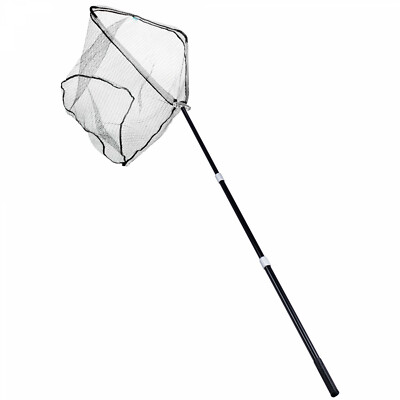 Kescher Angeln Groß Gummiertes Netz 2,5m Hammerkopf 70x60x60cm Zite Fishing