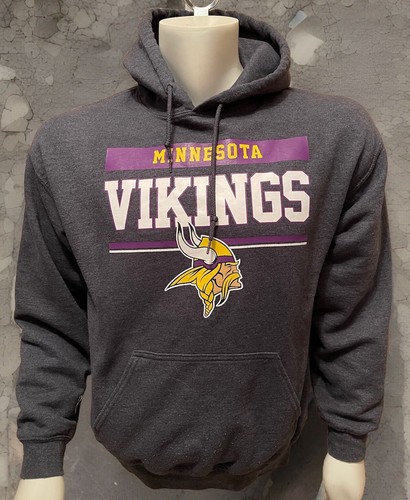 NFL Minnesota Vikings Team Appare Hoodie dunkelgrau Herren Größe Medium - Bild 5 von 5
