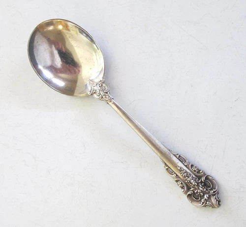 WALLACE Grande Baroque STERLING SILVER Round SOUP SPOON - Grand Baroque