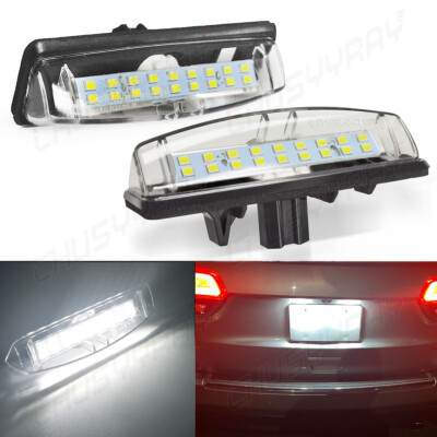 2pcs/set White Car Led Number License Plate Lights For Lexus Is200
