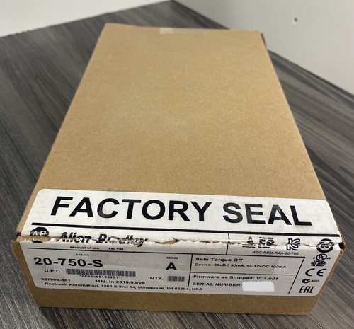 New Allen Bradley 20-750-S Ser A SAFE Torque Off Option Mod PowerFlex 750 - USA