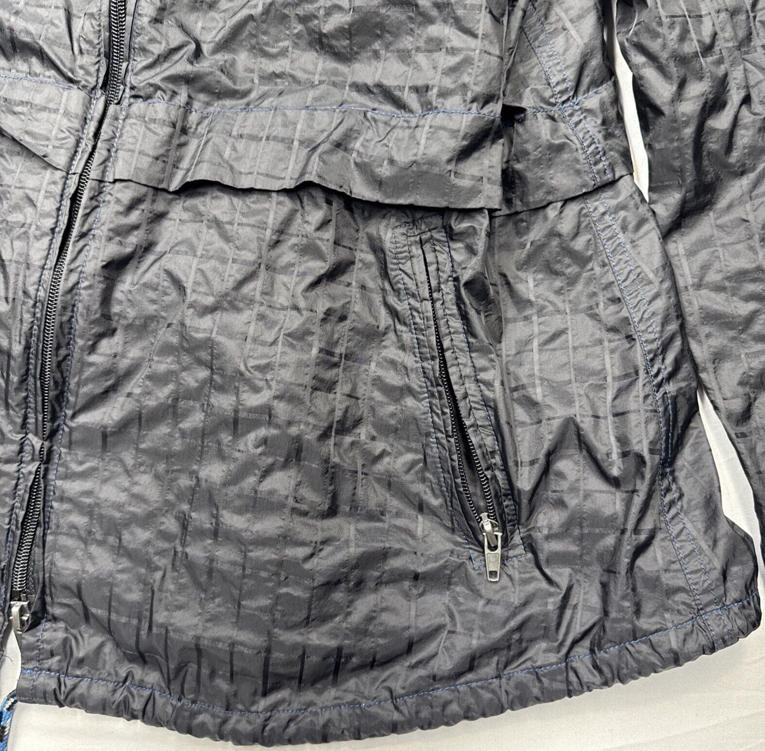 Free People Festival Windbreaker Jacket Black Packable Parachute Size M Boho image 7
