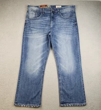 TK Axel Jeans Men’s 40x30 Slim Boot Pinched Knee Below Waist Sits Below Waist