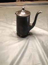 Vintage The Roosevelt International Silver Co. Soldered Silver Coffee Pot SF0657