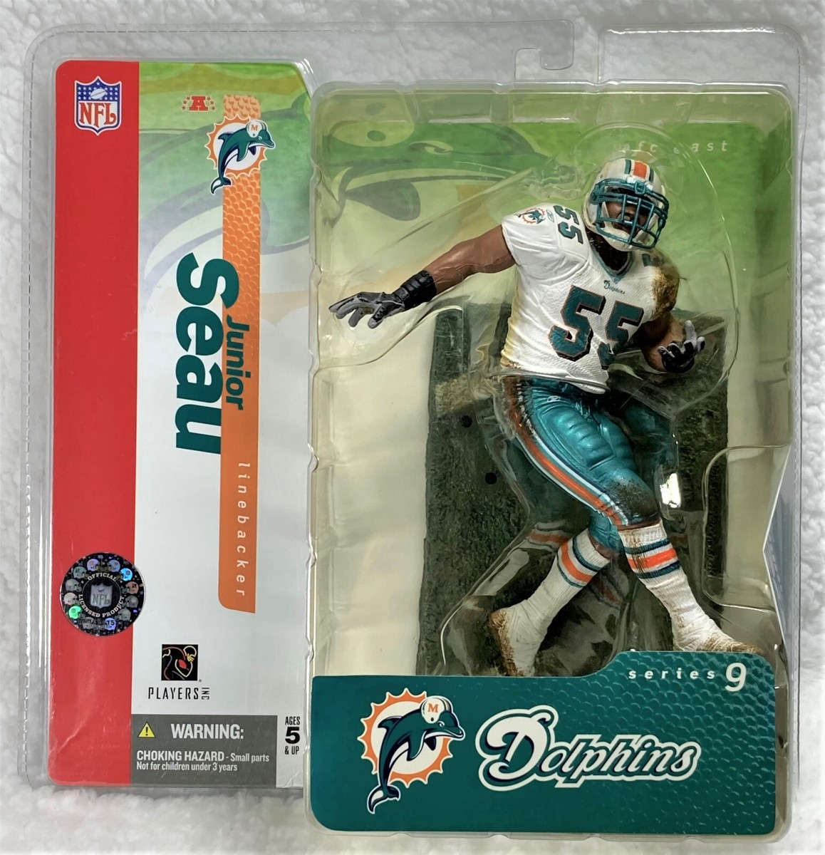McFarlane Toy Sports Picks Junior Seau 55 NFL Miami Dolphins CHASE