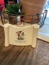 HOLLY HOBBIE Vase Freedom Series "Friends Make Every Day.." Vase/Trinket Holder