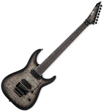 ESP LTD M-1007B Baritone Guitar Charcoal Burst Satin