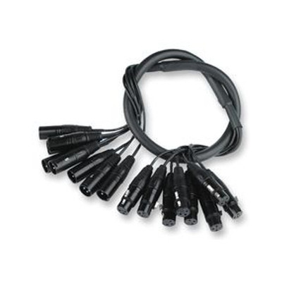 PC2008 BALANCED XLR LOOM studio 8 WAY channel cable 1.8m