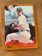 3x GERRIT COLE 2020 Topps Baseball BASE LOT (2002 style) #228