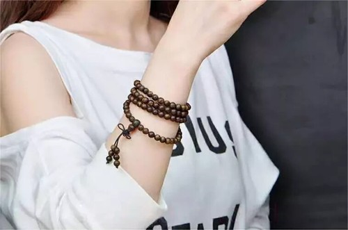 6mm*108 Genuine Cambodia Wild Agarwood Aloewood Malas Meditation Prayer Beads - Picture 6 of 17