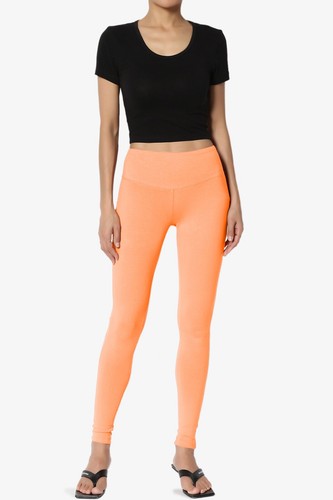 TheMogan PLUS Wide Waistband Cotton Full Length Ankle Leggings for Everyday - Picture 212 of 278