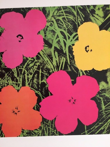 ANDY WARHOL,'FLOWERS,1964' AUTHENTIC ART PRINT FROM 1994 TE NEUES CALENDAR - Picture 2 of 6