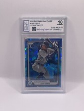 2024 Bowman Sapphire John Cruz 1st Prospect Graded MGCo. Gem Mint 10