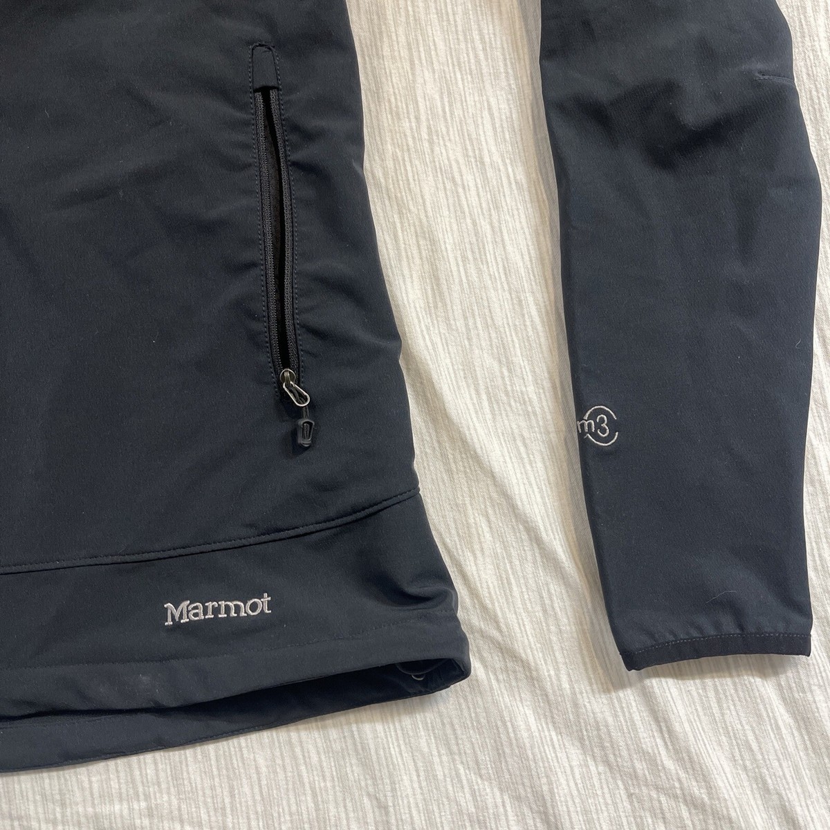 NWT Marmot M3 Tempo Jacket Women’s Sz M Full Zip Zip Pockets Stretch Logo