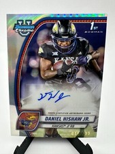 Daniel Hishaw Jr. 2024 Bowman University Chrome Refractor Auto RC Card /299