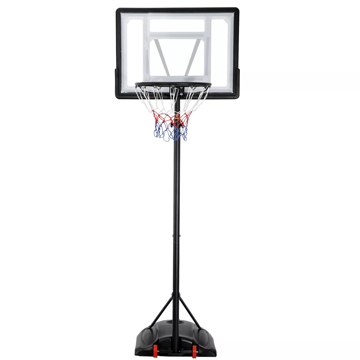 Portable Basketball Hoop Outdoor Goals System Adjustable w PVC