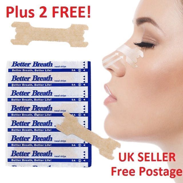 Better Breath Nasal Strips - Medium or Large - Right Way to Stop & Anti  Snoring