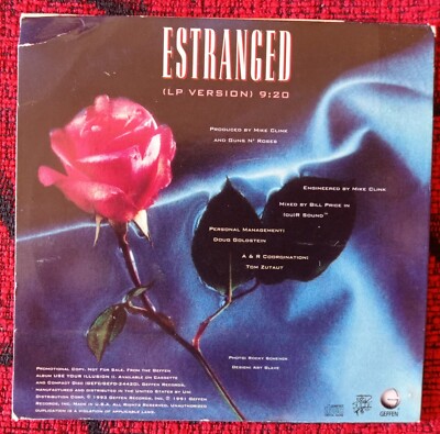 GUNS N' ROSES ** Estranged ** 1-TRACK 1993 USA PROMO CD SINGLE | eBay