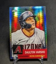 Daulton Varsho Prism Refractor 2022 Topps Chrome Platinum Anniversary Card #28