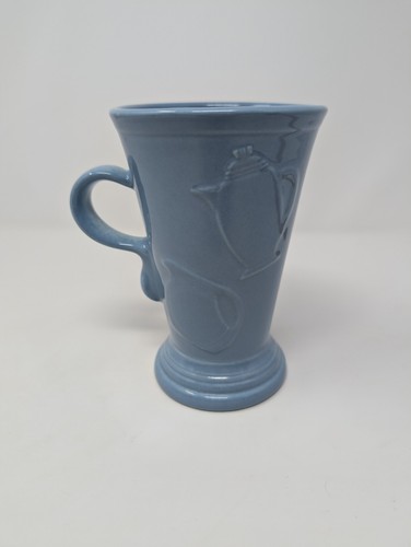 Fiesta Ware By Homer Laughlin Periwinkle Blue Pedestal Latte Mug Cup - Picture 3 of 19