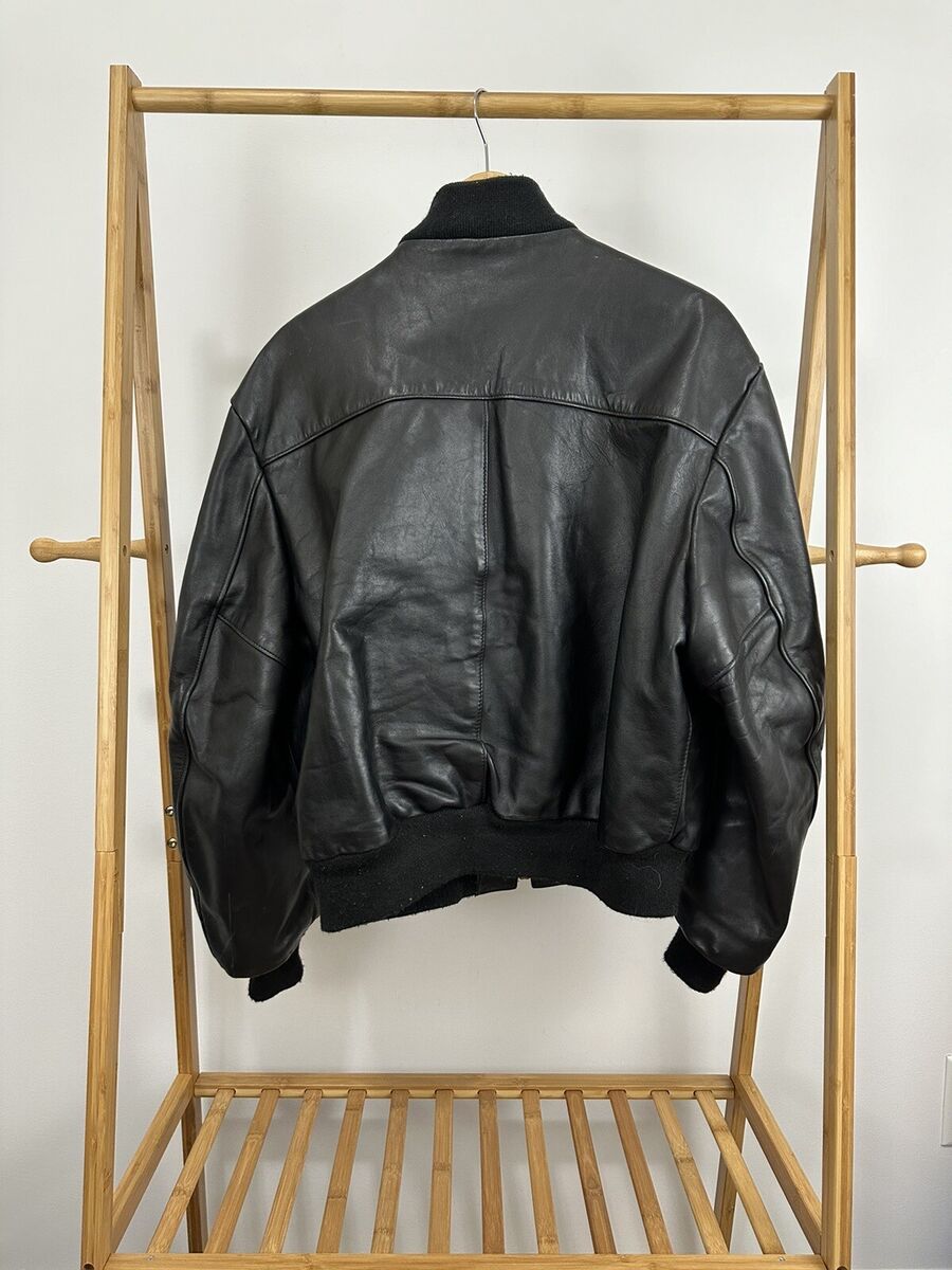 VTG Schott MA-1 1949 Dark Brown Leather Bomber Jacket Size VTG Schott MA-1 1949 Dark Brown Leather Bomber Jacket Size
