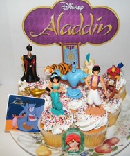 Juego de 12 decoraciones para cupcakes de lujo de la película de Aladdin de Disney