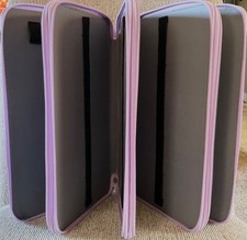 Large Lavender COLORED PENCIL STORAGE CASE Holds 200