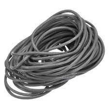 11 Yards 3mm Round Leather Cord Lacing String for DIY Crafts Grey