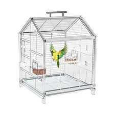 20.5 inch Small Bird Cage, Parrot Cage, Portable Bird Carrier, Travel Carrier...