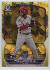 2023 Bowman Chrome Sapphire Prospects Yellow 38/50 William Bergolla 15tx