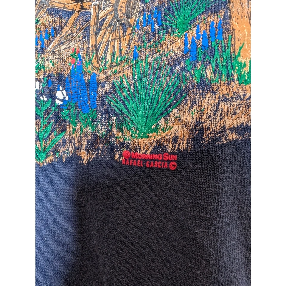 Sudadera Western Vintage Para Mujer Talla XL Paisaje Western Prairie Country Foto 3 de 4