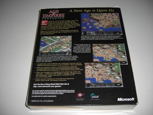 Age Of Empires THE RISE OF ROME Paquete de Expansión Complemento Pc ORIGINAL CAJA GRANDE - Imagen 3 de 7