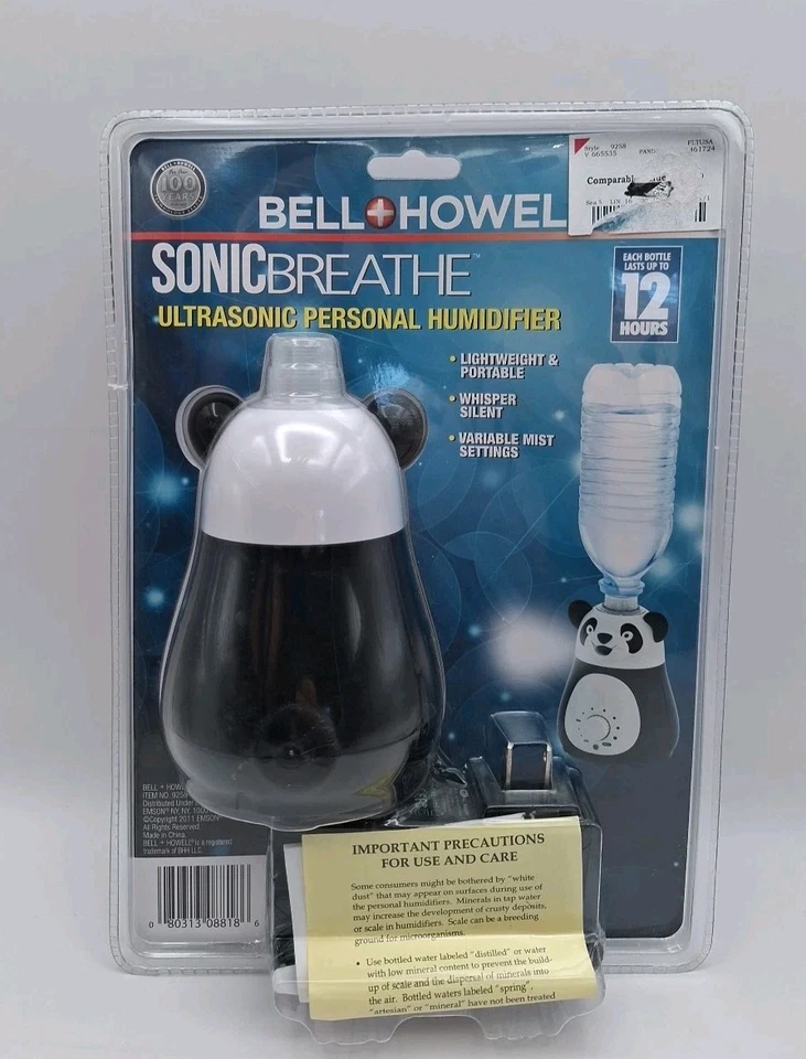 Bell + Howell SONICbreathe Ultrasonic Personal Humidifier - Panda Bear - Image 2 of 2