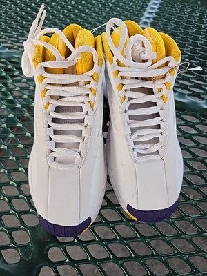 Athletic shoe men s Adidas crazy one yellow and white NWT  size 7 1/2 Men s