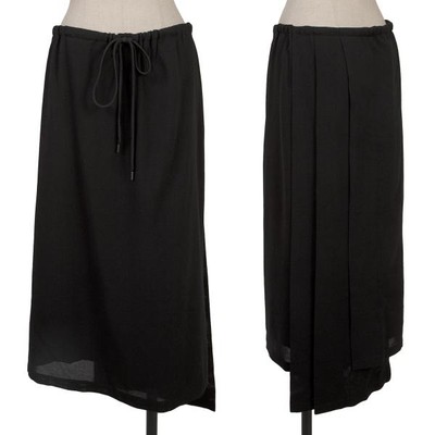 Y's　SKIRT Y's BORN PRODUCT] COTTON TWILL FLARE SKIRT WITH GUSSET(XS