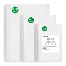 Vacuum Sealer Bags for Food, 150 Gallon 11" x 16", Quart 8" x 12" and Pint 6"...