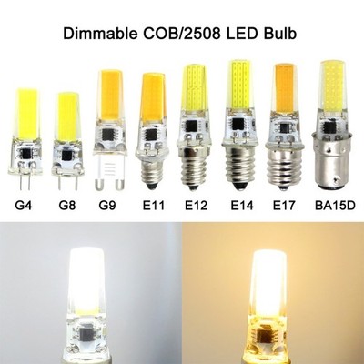 G4/G8/G9/E11/E12/E14/E17/BA15D COB 2609/508 LED Light Bulb Lamp Bulbs Lights 3W