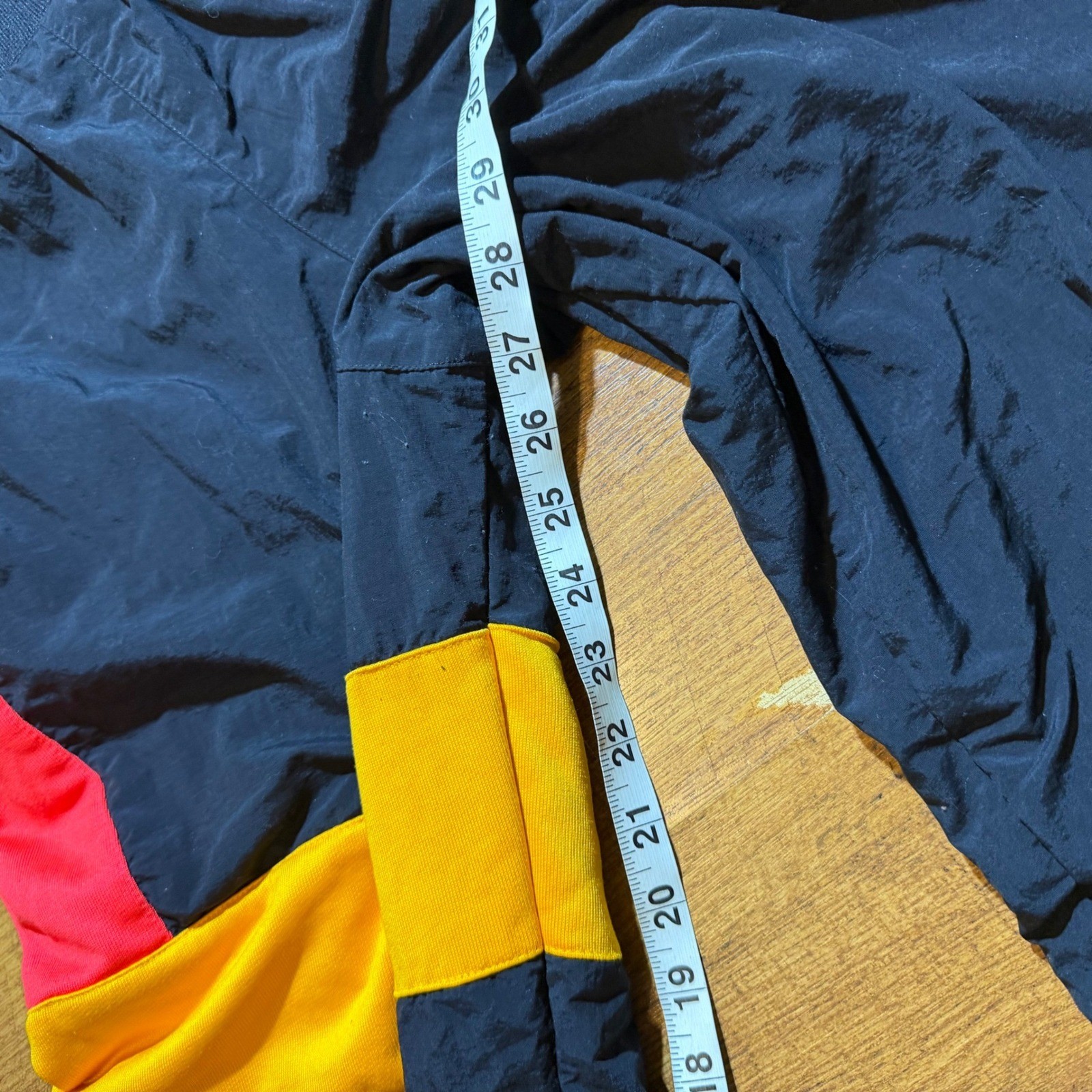 Reebok x Gigi Hadid Track Pants Womens Small Black Red Yellow Colorblock Joggers thumbnail 6