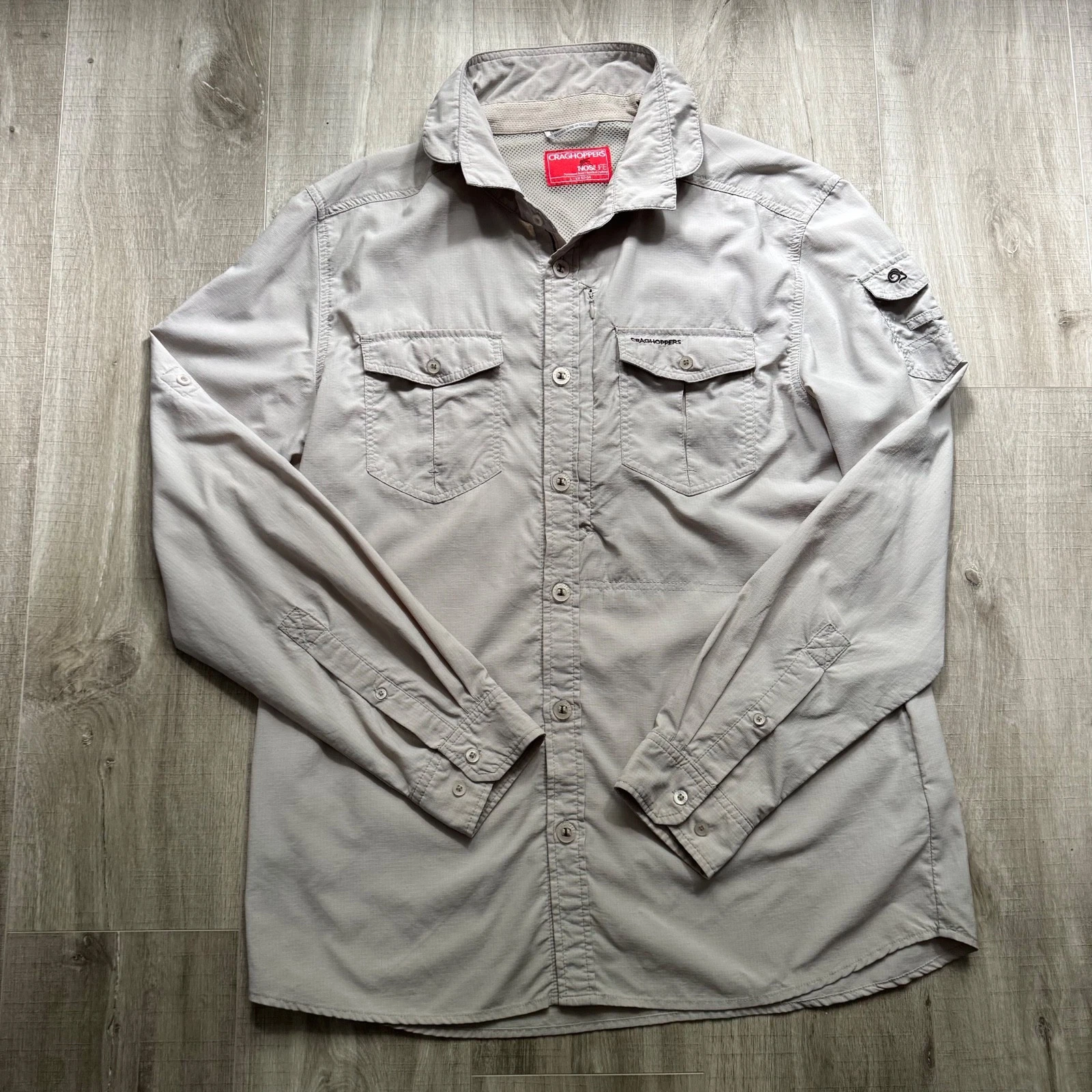 Craghoppers Nosilife Insect Repellent Shirt Mens Large Beige Hiking Outdoors
Opens in a new window o