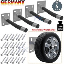 4Stk Wandhalterung Set für Reifen Felgen Räder Autoreifen Wandhaken Reifenhalter