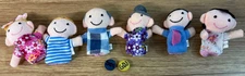 6 Finger Puppets-Plush Family Members-Kids Role-Play Figures-GDJ-A-390