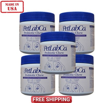 5 Pack PetLab Co Probiotic Soft Chew for Dogs Digestive Support