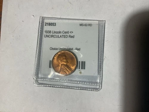 1938 Lincoln  Cent  P - BU - Uncirculated
