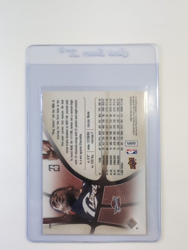 2008-09 SP Authentic LeBron James Gold #58, GSC Gem Mint 10, Quick Grade - Picture 2 of 2