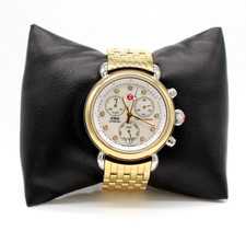 Michelle CSX Diamond Stainless Steel Chronograph 5.5" 36mm Wristwatch W-762