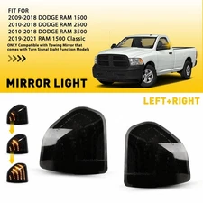 Smoke LED Side Mirror Turn Signal Lights For Dodge Ram 1500 2500 3500 68302828AA