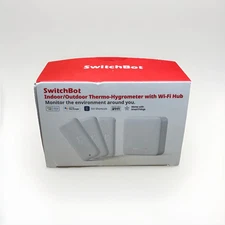 NEW SwitchBot Outdoor Meter Kit Hub Mini 3-Pack Temp Humidity Sensors IP65 Siri